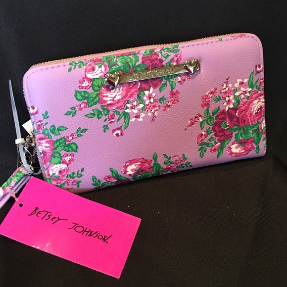Betsey Johnson Handbags - Betsey Johnson NWT Lavender Floral Wallet